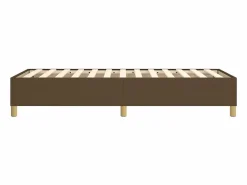 Clicnbuy Estructura de cama box spring tela marrón 90x200 cm