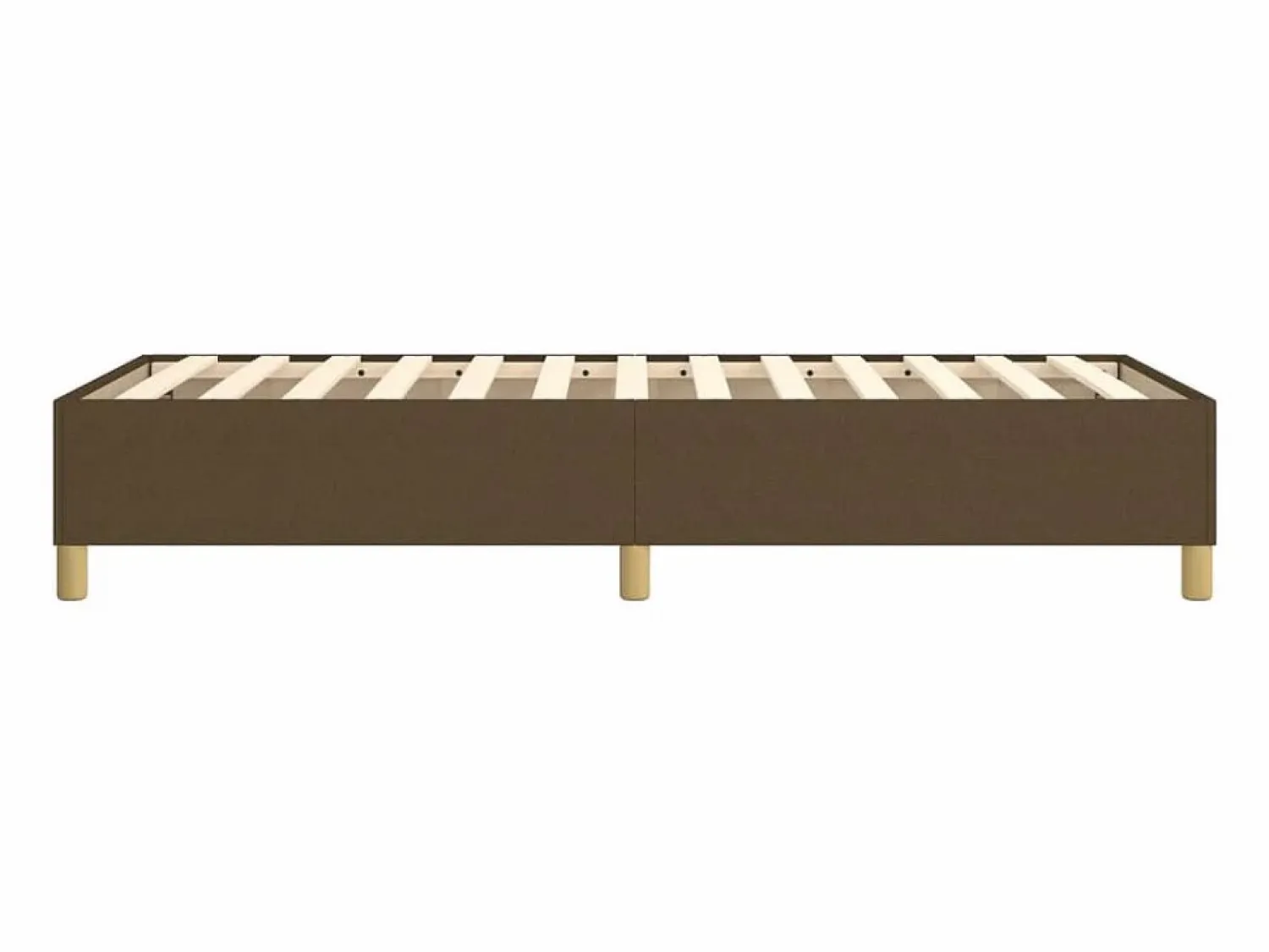 Clicnbuy Estructura de cama box spring tela marrón 90x200 cm