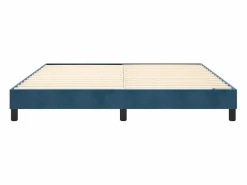 Estructura de cama box spring terciopelo azul oscuro 160x200 cm Somier - 160X200Cm