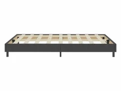 Best Clicnbuy Estructura de cama Box Spring tela gris 160x200 cm