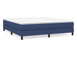 New Clicnbuy Estructura de cama box spring tela azul 180x200 cm