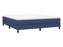 New Clicnbuy Estructura de cama box spring tela azul 180x200 cm