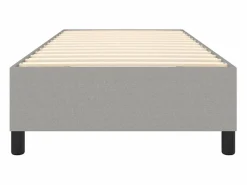 Estructura de cama box spring tela gris claro 90x190 cm Somier - 90X190Cm