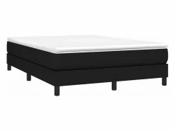 Clicnbuy Estructura de cama box spring tela negro 140x200 cm