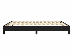 Clicnbuy Estructura de cama box spring tela negro 160x200 cm