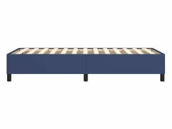 Clicnbuy Estructura de cama box spring tela azul 80x200 cm