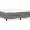 Hot Estructura de cama box spring tela gris oscuro 180x200 cm Somier Tapizado|Somier - 180X200Cm