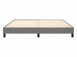 Hot Estructura de cama box spring tela gris oscuro 180x200 cm Somier Tapizado|Somier - 180X200Cm
