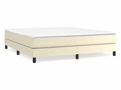 Clicnbuy Estructura de cama box spring cuero sintético 180x200 cm