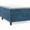 Best Estructura de cama box spring terciopelo azul oscuro 90x190 cm Somier - 90X190Cm