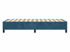 Best Estructura de cama box spring terciopelo azul oscuro 90x190 cm Somier - 90X190Cm
