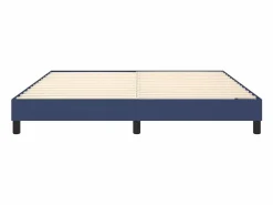 Outlet Estructura de cama box spring tela azul 160x200 cm Somier - 160X200Cm