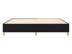 New Estructura de cama box spring tela negro 140x190 cm Somier Tapizado|Somier - 140X190Cm
