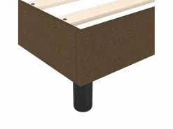 Clicnbuy Estructura de cama box spring tela marrón 180x200 cm