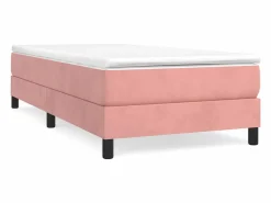 Sale Clicnbuy Estructura de cama box spring terciopelo rosa 100x200 cm