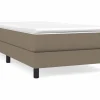Sale Estructura de cama box spring tela gris taupe 100x200 cm Somier Tapizado