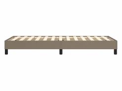 Sale Estructura de cama box spring tela gris taupe 100x200 cm Somier Tapizado