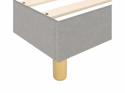 Sale Estructura de cama box spring tela gris claro 140x190 cm Somier - 140X190Cm