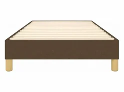 Clicnbuy Estructura de cama box spring tela marrón 90x190 cm