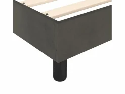 Best Clicnbuy Estructura de cama box spring terciopelo gris oscuro 180x200 cm