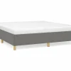 Discount Clicnbuy Estructura de cama box spring tela gris oscuro 160x200 cm