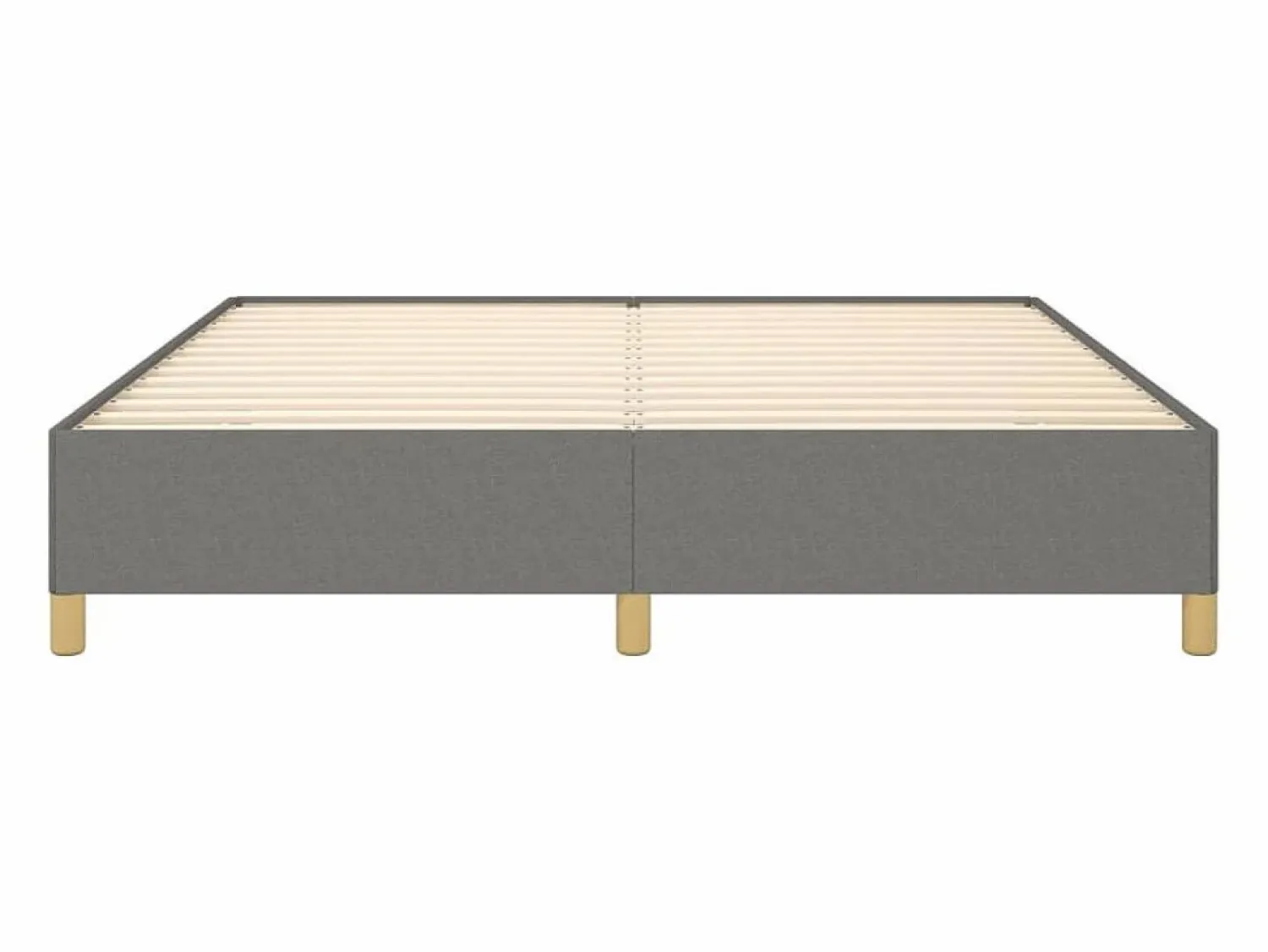 Discount Clicnbuy Estructura de cama box spring tela gris oscuro 160x200 cm