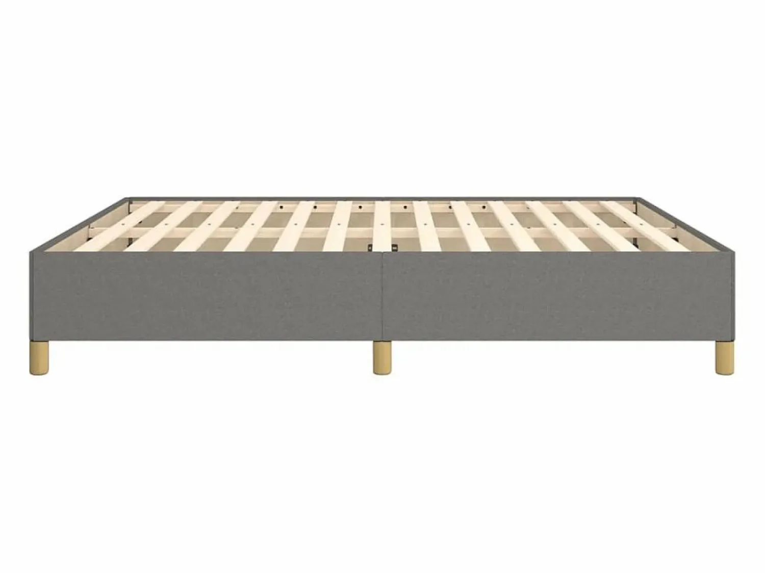 Discount Clicnbuy Estructura de cama box spring tela gris oscuro 160x200 cm
