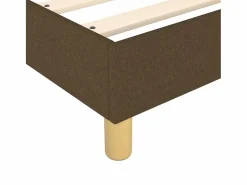 Clearance Clicnbuy Estructura de cama box spring tela marrón 140x190 cm