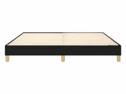 Clicnbuy Estructura de cama box spring tela negro 180x200 cm