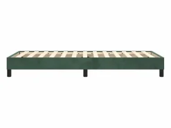 Online Estructura de cama box spring terciopelo verde oscuro 90x190 cm Somier - 90X190Cm