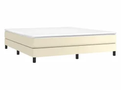 Discount Estructura de cama box spring cuero sintético 160x200 cm Somier - 160X200Cm