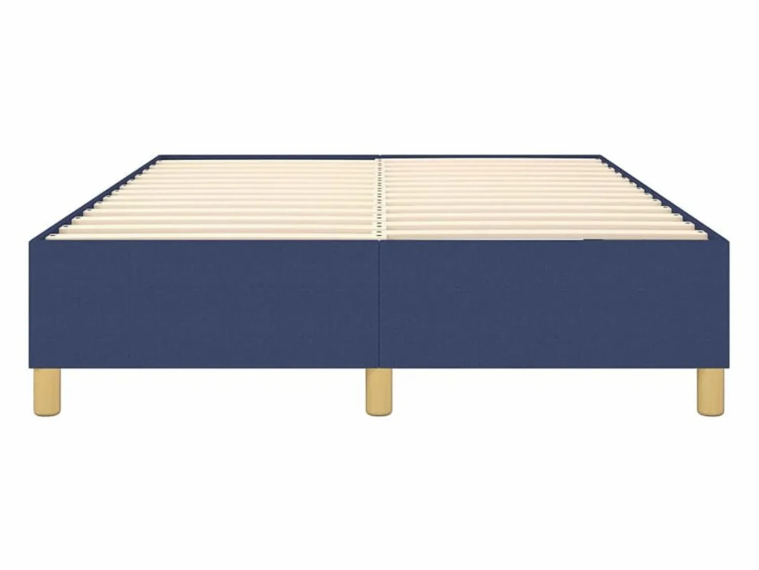 Clicnbuy Estructura de cama box spring tela azul 140x200 cm