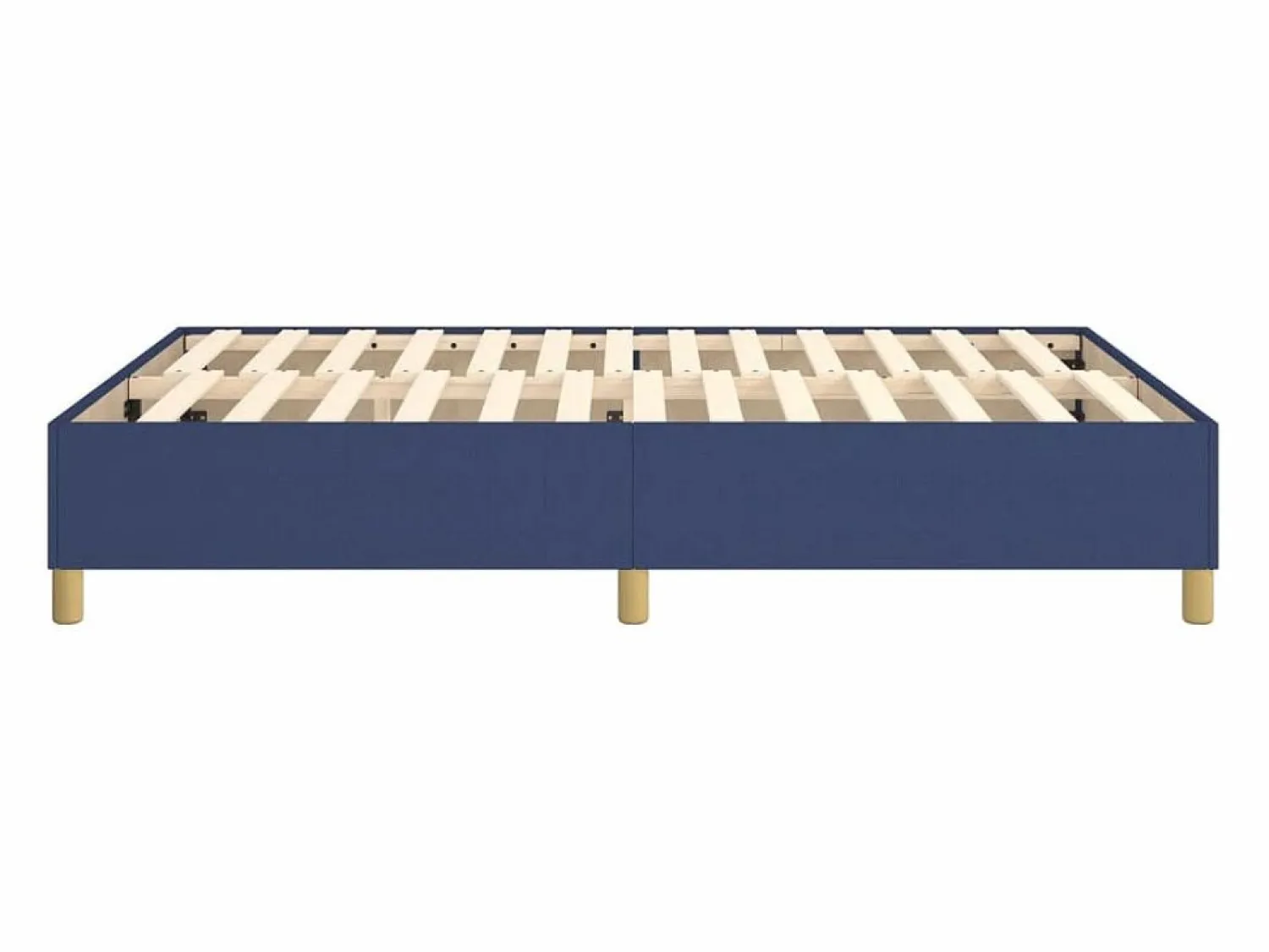Clicnbuy Estructura de cama box spring tela azul 140x200 cm
