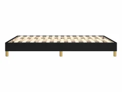 Discount Estructura de cama box spring tela negro 140x190 cm Somier - 140X190Cm