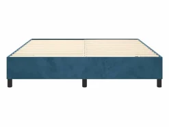 New Clicnbuy Estructura de cama box spring terciopelo azul oscuro 180x200 cm