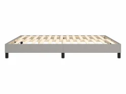 Clicnbuy Estructura de cama box spring tela gris claro 180x200 cm