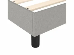 Clicnbuy Estructura de cama box spring tela gris claro 180x200 cm