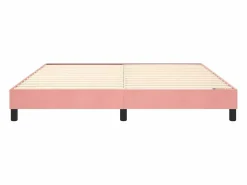 Clicnbuy Estructura de cama box spring terciopelo rosa 180x200 cm