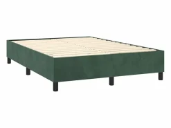 Best Clicnbuy Estructura de cama box spring terciopelo verde oscuro 140x190cm