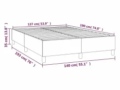 Best Clicnbuy Estructura de cama box spring terciopelo verde oscuro 140x190cm