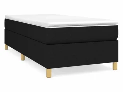 Hot Clicnbuy Estructura de cama box spring tela negro 80x200 cm