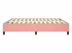 Online Clicnbuy Estructura de cama box spring terciopelo rosa 180x200 cm