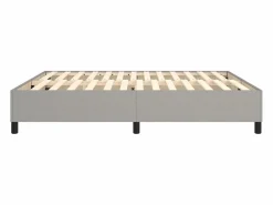 Clicnbuy Estructura de cama box spring tela gris claro 160x200 cm