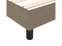 Sale Clicnbuy Estructura de cama box spring tela gris taupe 160x200 cm