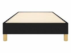 Clicnbuy Estructura de cama box spring tela negro 90x190 cm