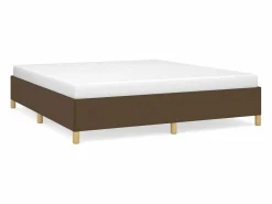 Discount Clicnbuy Estructura de cama box spring tela marrón 160x200 cm
