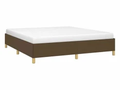 Discount Clicnbuy Estructura de cama box spring tela marrón 160x200 cm