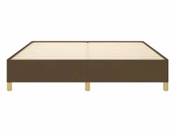Discount Clicnbuy Estructura de cama box spring tela marrón 160x200 cm