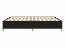 Outlet Estructura de cama box spring tela negro 160x200 cm Somier - 160X200Cm