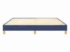 Sale Estructura de cama box spring tela azul 180x200 cm Somier - 180X200Cm